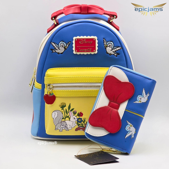 Loungefly Disney Snow White 85th Anniversary Cosplay Mini Backpack & Wallet Set - Picture 1 of 9